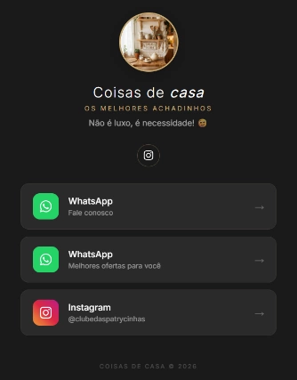 Print Real do Link in Bio Coisas de Casa