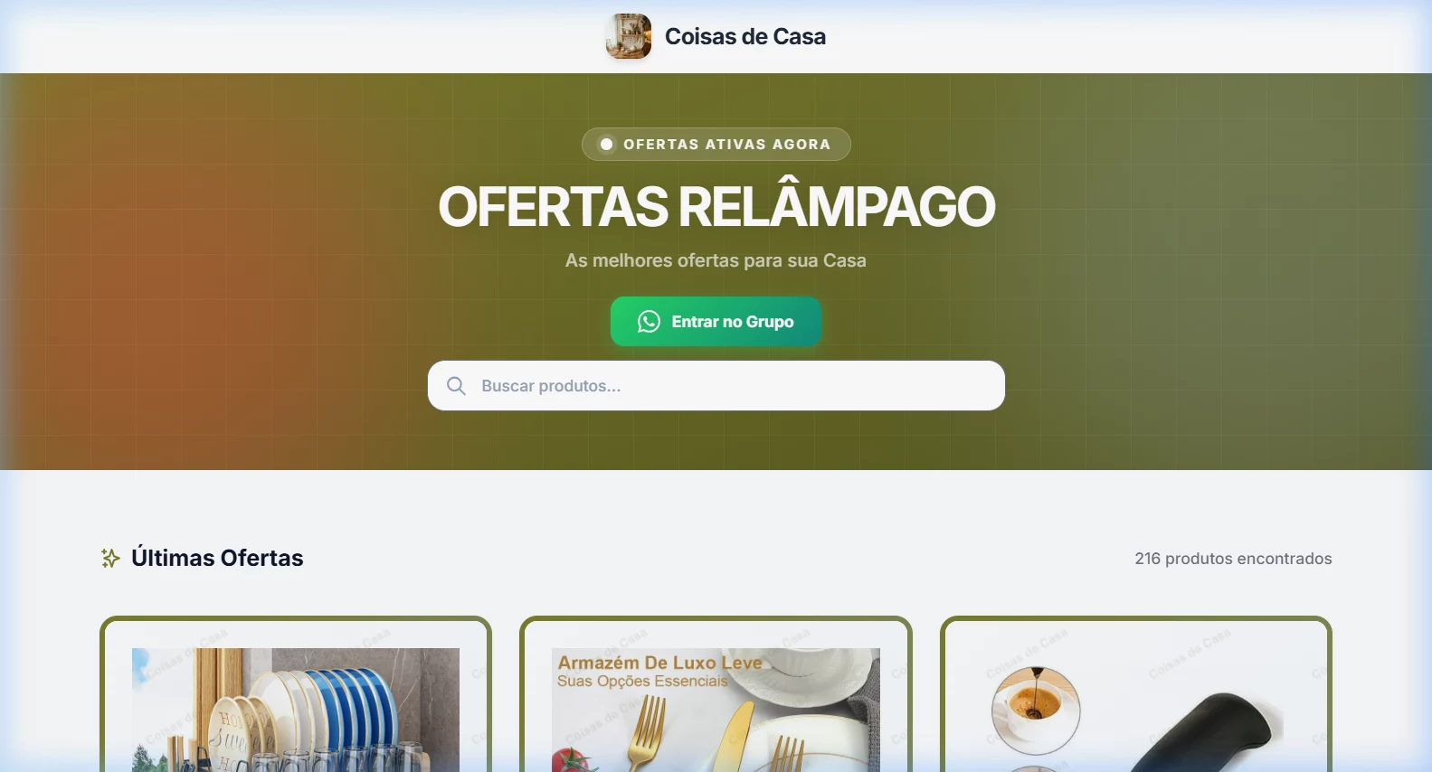 Miniatura da Vitrine Coisas de Casa